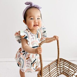 Rainbow Baby Short Sleeve Organic Dress