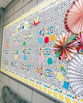 Happy Place Birthday Bulletin Board Set