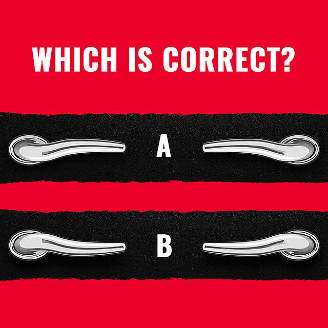 No looking at your grill. Which one is correct?