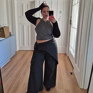 SASHA WRAP PANT BLACK