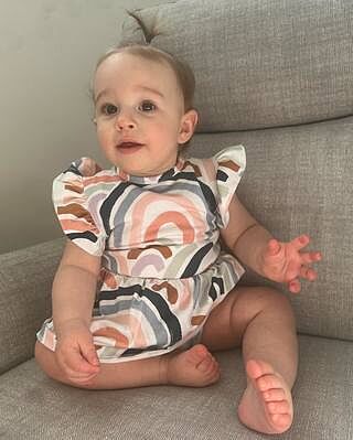 Rainbow Baby Short Sleeve Organic Dress