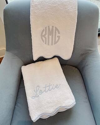 Scallop Bath Towel