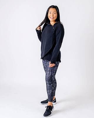 Prime Ready To Roll Fleece Zip Mock Neck Pullover