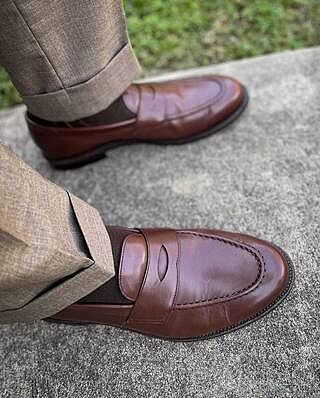 Traveler Penny Tobacco Calf