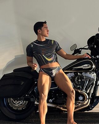 Printed Pride Brief Underwear - Black