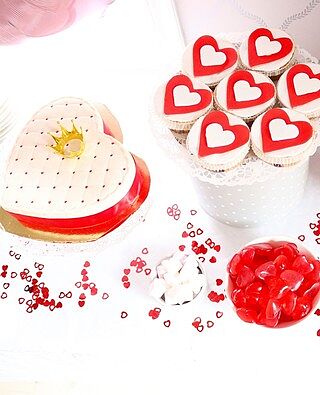 Harten Cupcakes (9 Stuks)
