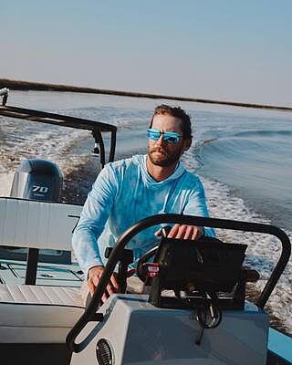 Huron Matte Black - Glacier Polarized
