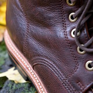 Brass Boot / Dark Burgundy Kudu