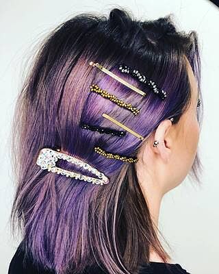 Dazzle - Metal Hair Clip (A/B Crystal)