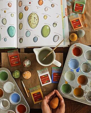 Wooden Egg-Painting Craft Kit