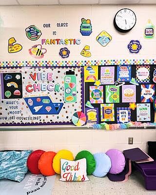 We Stick Together Vibe Check Bulletin Board Set