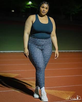 Plus Dip Dot Super Soft Tulip 7/8 Legging
