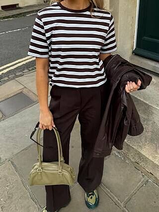 Chocolate Stripe T Shirt