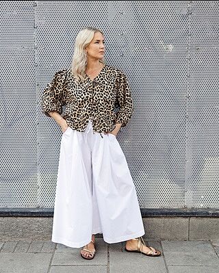 White Super Wide Leg Culottes