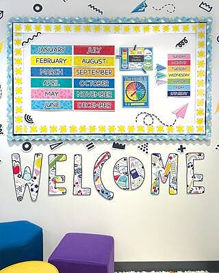 This Is Our Happy Place Bulletin Board Set