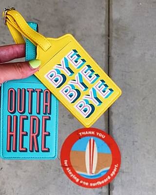 LUGGAGE TAG: BYE BYE BYE