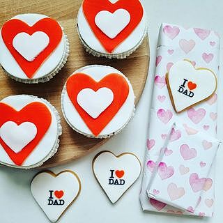 Harten Cupcakes (9 Stuks)