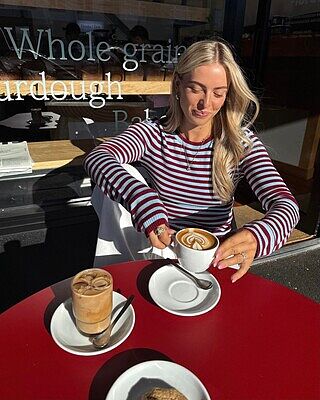 ESME LONG SLEEVE BURGUNDY AQUA