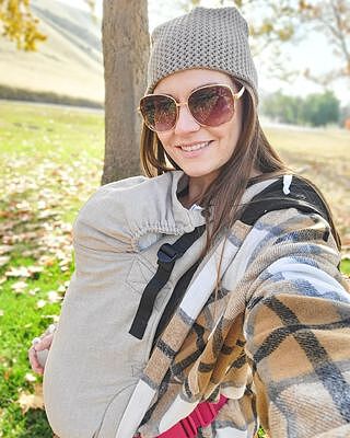 Sand - Linen Free-to-Grow Baby Carrier