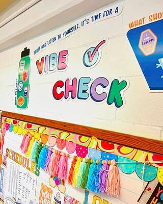 We Stick Together Vibe Check Bulletin Board Set