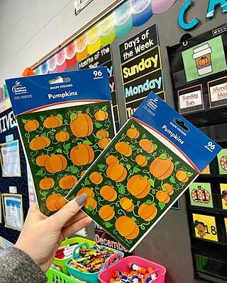 Pumpkins Shape Stickers