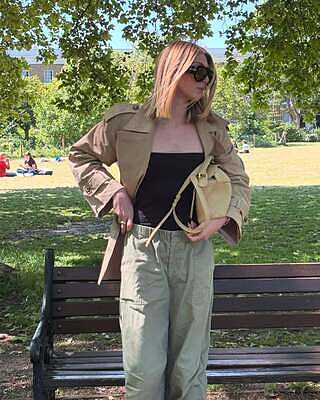Short Belted Trench Coat