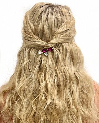 Mini Gem Cut Bow Clips - 3 Pack