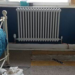 Reina Colona 2 Column White Horizontal Radiator