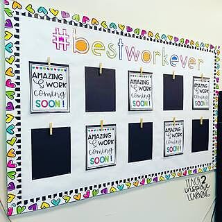Doodle Hearts Scalloped Bulletin Board Borders