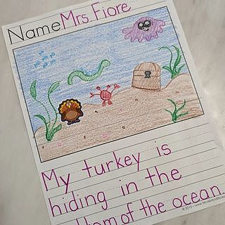 Turkeys Shape Stickers