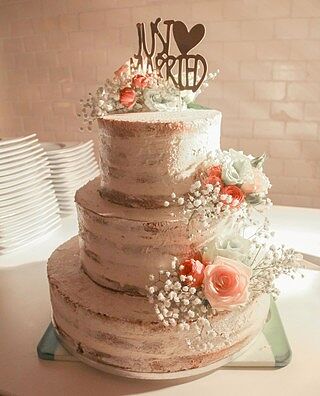 Naked Cake, Bruidstaart