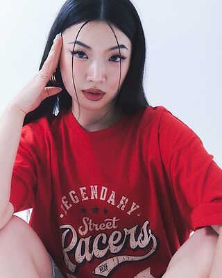 Oversize Graphic Lettering Tee IY410