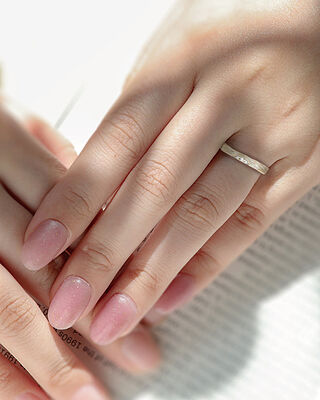 木目金波型(結婚指輪)