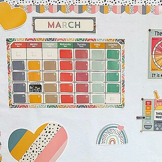 We Belong Calendar Bulletin Board Set