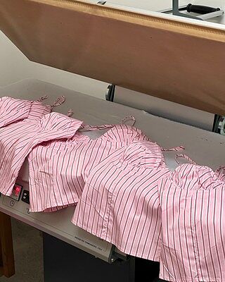 MONACO TANK PINK RED STRIPE