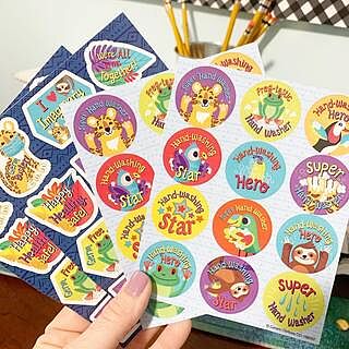 Germ Busters Motivational Stickers