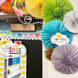 Happy Place Motivational Mini Bulletin Board Set