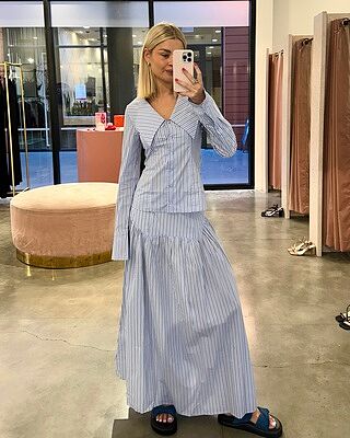 TRULLI SKIRT BLUE SKY STRIPE