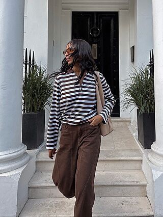 Chocolate Stripe Polo Shirt