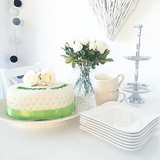 Happy Birthday Deluxetårta, grön