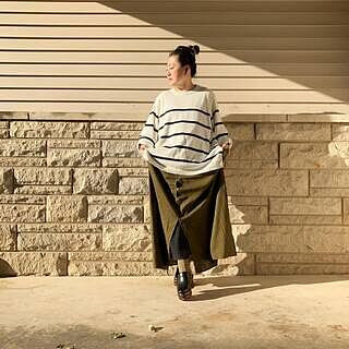 Bardot Wide Sleeve Cotton Sweater - Cream/Black Stripe