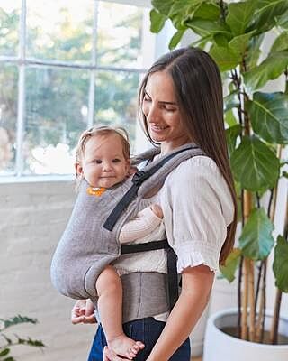 Ash - Linen Free-to-Grow Baby Carrier