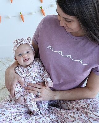 Bunny Love Zipper Footie | Pink