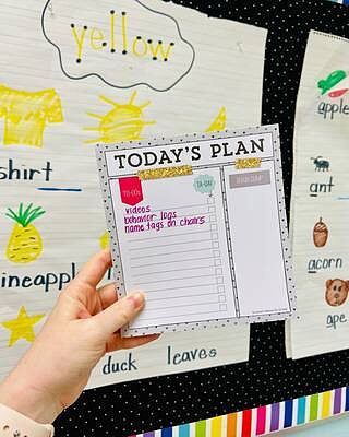 Today's Plan Notepad