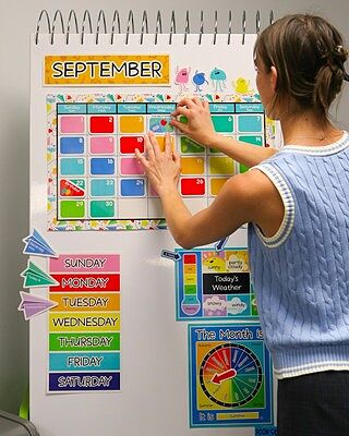 Happy Place Calendar Bulletin Board Set