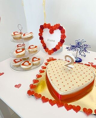 Harten Cupcakes (9 Stuks)