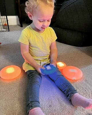 Illuminated Sensory Glow Pebbles 12pcs
