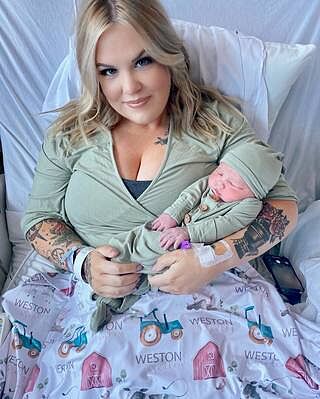 Solid Moss Bamboo Knit Maternity Robe