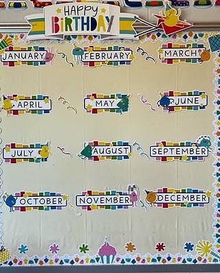 Happy Place Birthday Bulletin Board Set