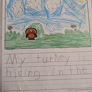 Turkeys Shape Stickers